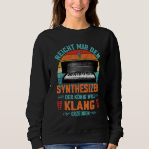 Mens Retrowave Synthesizer Music Keyboard Retro 80 Sweatshirt