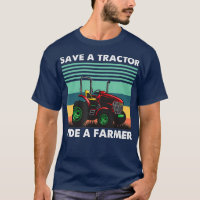 Mens Rett Traktor Ride A Bauer Landarbeiter