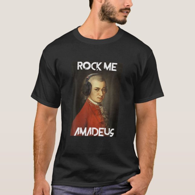 Mens Rock Me Amadeus - Wolfgang Amadeus Mozart Pia T-Shirt (Vorderseite)