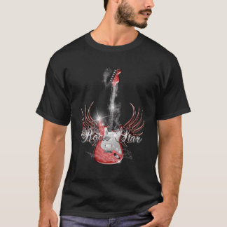 Men's Rock Star Gitarre Wing T - Shirt