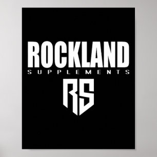 Mens Rockland Supplement Gym Fitness Workout Body Poster