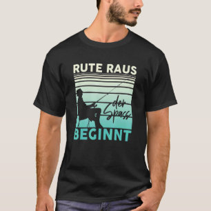 Mens rod out the Fun fängt an Fischer zu fischen T-Shirt