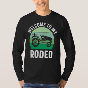 Mens Rodeo Vater Rasenmäher Landschaftsgärtnerei T-Shirt