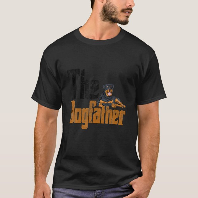 Mens Rottweiler Hund Vater Dogvater Hunde Daddy Fa T-Shirt (Vorderseite)