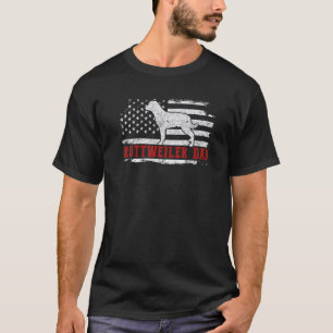 Mens Rottweiler Vater verärgerte amerikanische Fla T-Shirt