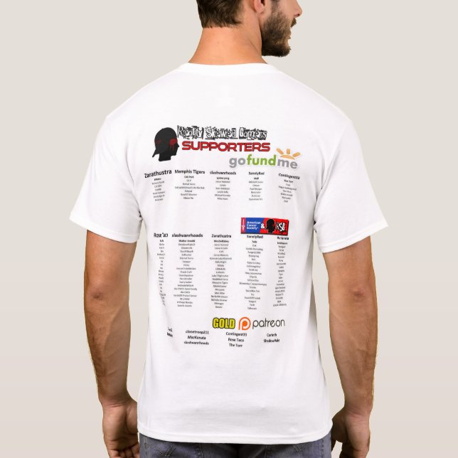 Mens RSG #stustrong ACS Wohltätigkeit Run T-Shirt (Rückseite)