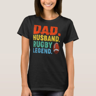 Mens Rugby Vater Husband Legend Rugby Player Vater T-Shirt