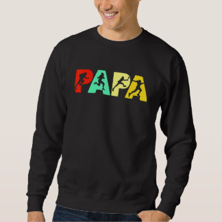 Mens Rugby Vater Retro Papa Rugby Fathers Sweatshirt