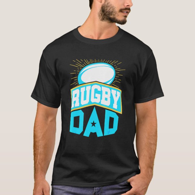 Mens Rugby Vater Vatervater Day T-Shirt (Vorderseite)