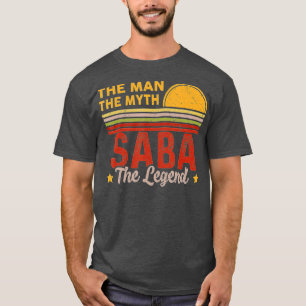 Mens Saba Der Mensch Myth Legend Retro Großvater V T-Shirt