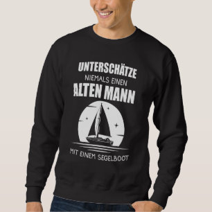 Mens Sailing Beer Kapitän Sailboat Sweatshirt