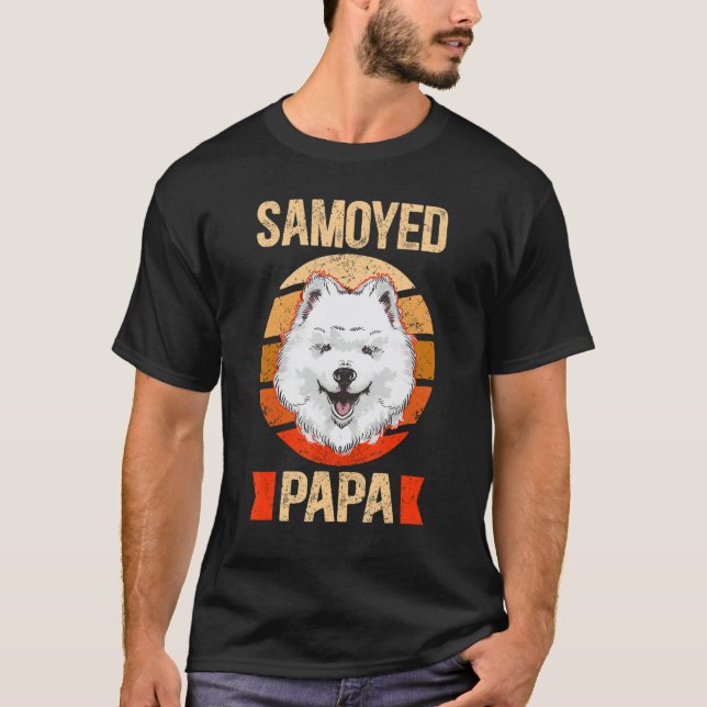 Mens Samoyed Papa Samoyeds Dog Owner Samoyed T-Shirt (Vorderseite)