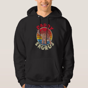 Mens Saurus Daddy I Stegosaurus Stenops I Family Hoodie