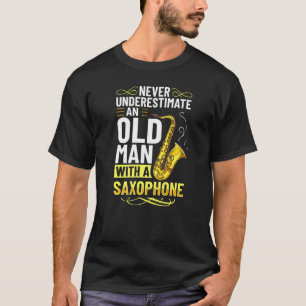 Mens Saxophone Musiker Alto Tenor Instrument Begi T-Shirt