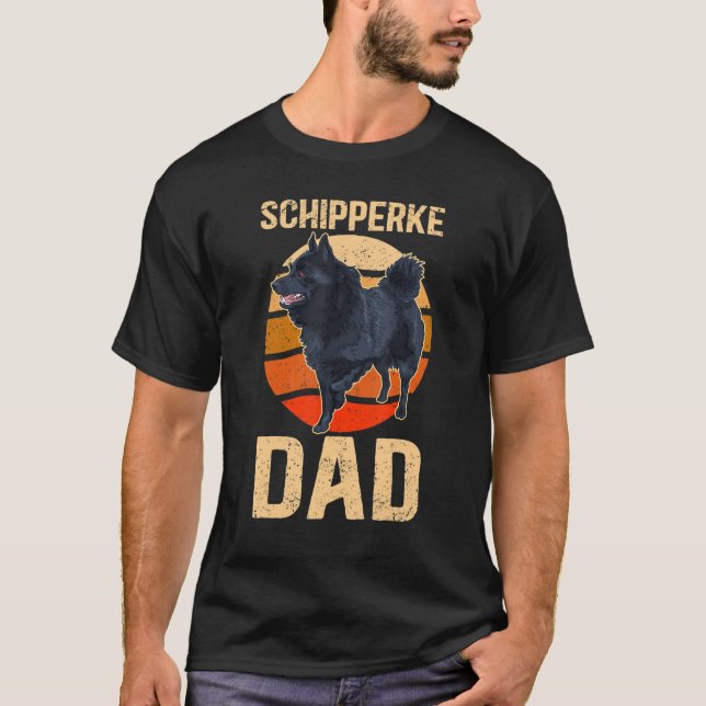 Mens Schipperke Vater Schipperkes Dog Owner Schipp T-Shirt (Vorderseite)
