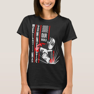 Mens Schweißen verbindet unsere Stolzschweizer in T-Shirt
