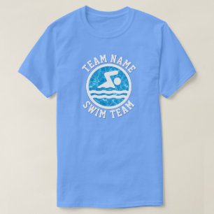 Mens Schwimmen & Tauchen Kundenspezifischer Name d T-Shirt