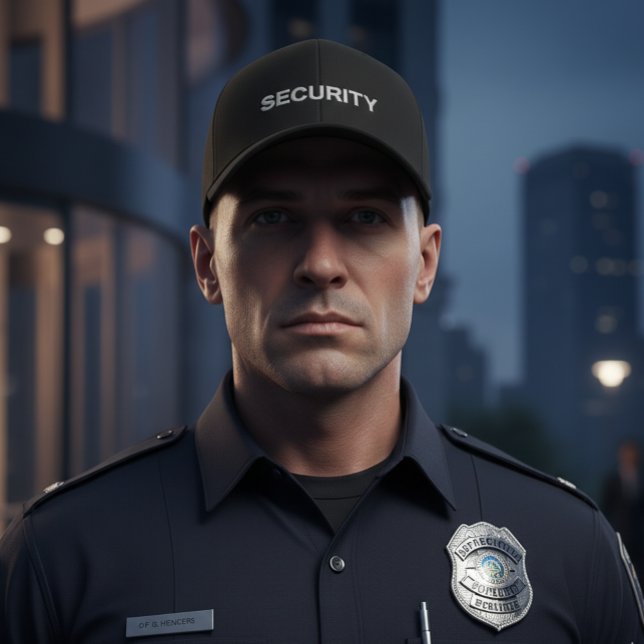 Men's Security Cap Bestickte Baseballkappe (Von Creator hochgeladen)