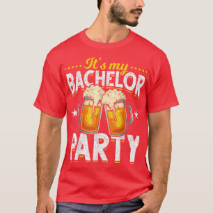 Mens seine Bachelor Party trinken Bier Funny Bac T-Shirt