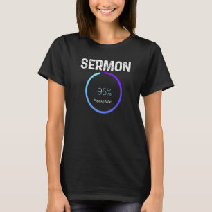 Mens Sermon Laden Pastor Christlich Pfarrer Klerg T-Shirt