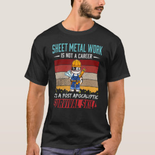 Mens Sheet Metal Worker ist kein Karriereblock für T-Shirt