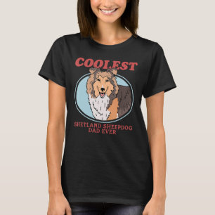 Mens Shetland Sheepdog Vater Hundebesitzer Sheltie T-Shirt