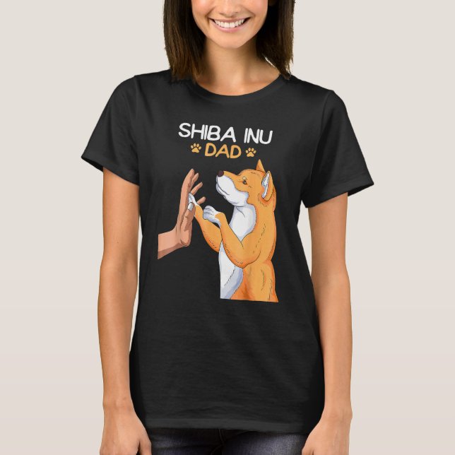 Mens Shiba Inu Dad Dog T-Shirt (Vorderseite)