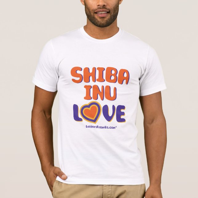 Men's Shiba Inu Liebe T - Shirt (Vorderseite)