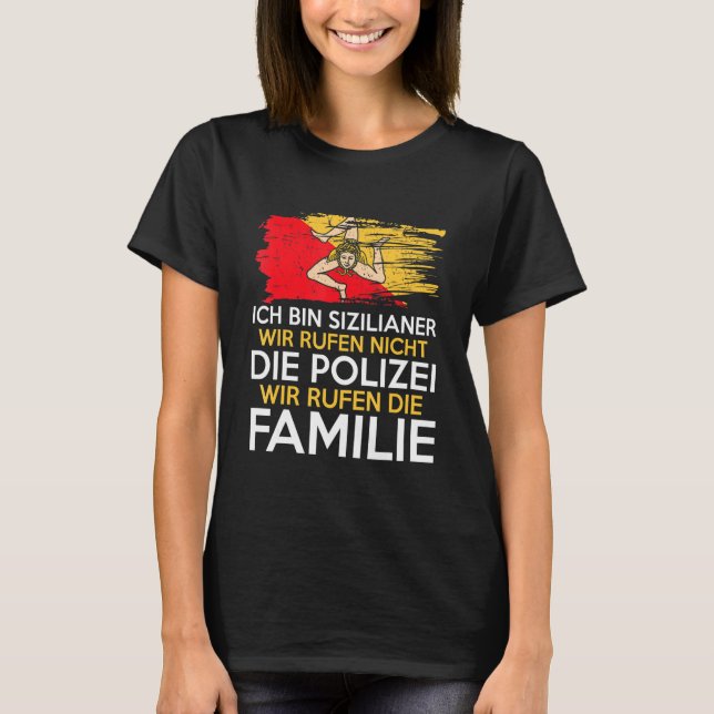 Mens Sicily Familie Sizilian T-Shirt (Vorderseite)