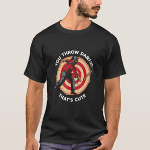 Mens Sie werfen Darts, die Niedlich Ax Thrower Hat T-Shirt