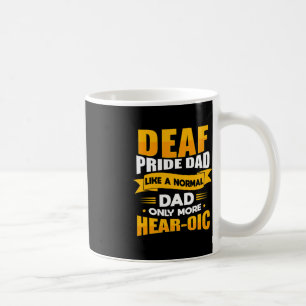Mens Sign Language Deaf Awareness ASL und Deaf Pri Kaffeetasse