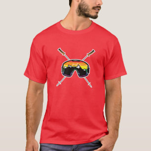 Mens Ski LGBTQ Gay Ski Kleidung Gay Skier T-Shirt