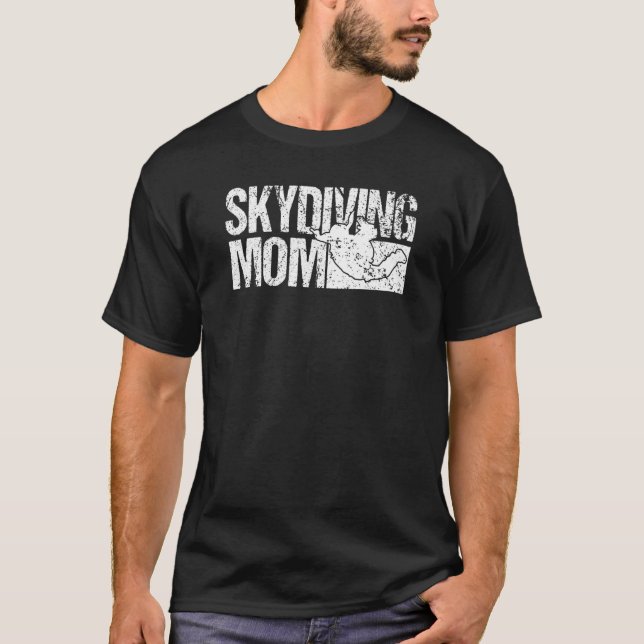 Mens Skydiver Skydiving Mama Skydiving T-Shirt (Vorderseite)