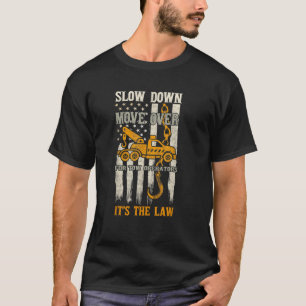Mens Slow Down Move over Flag Amerika Toper T-Shirt