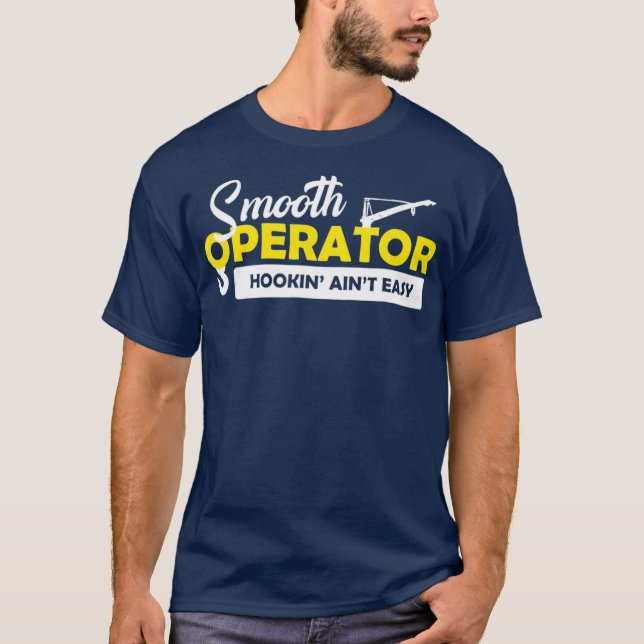 Mens Smooth Crane Operator T-Shirt (Vorderseite)