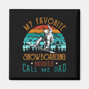 Mens Snowboard Meine Lieblings-Snowboarder-Buddies Magnet