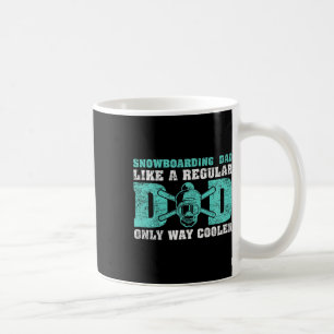 Mens Snowboarden Vater wie ein Vater Snowboard Kaffeetasse