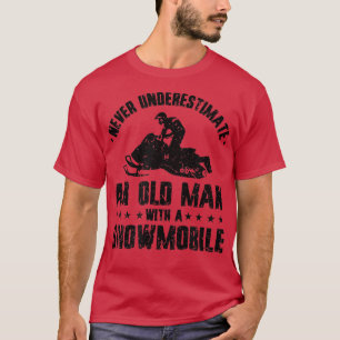 Mens Snowmobile Motor SSchlitten T-Shirt