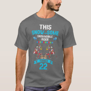 Mens Snowmobile Riding Design und Snowmobiler Birt T-Shirt