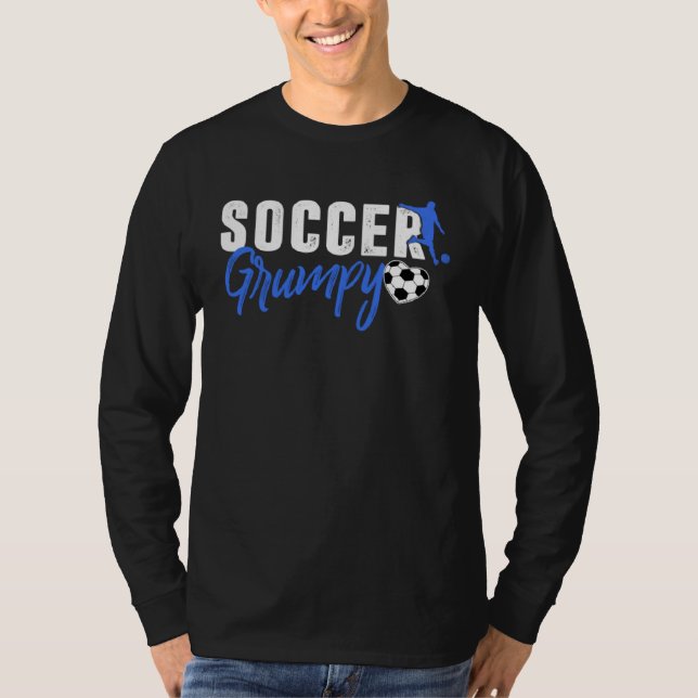 Mens Soccer Grumpy Family Matching Sport Love Fath T-Shirt (Vorderseite)