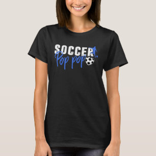 Mens Soccer Poppop Family Matching Sport Liebe Fat T-Shirt