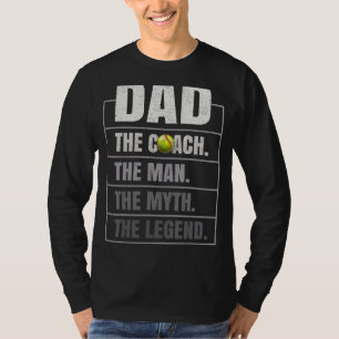 Mens Softball Coach Vater Man Myth Legend Softball T-Shirt