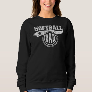 Mens Softball Vater Vatertag Kindertag Sport M Sweatshirt