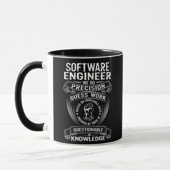 Mens Software Engineer funny saying  Tasse (Links)