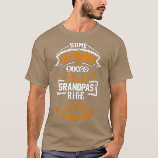 Mens some Grandpas Play Bingo Real Riad Motorrad T-Shirt