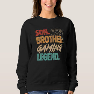 Mens Son Brother Gaming Legende Video Game Player Sweatshirt