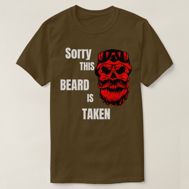 Mens Sorry, dass dieser Bart wird Shirt Valentines (Design vorne)