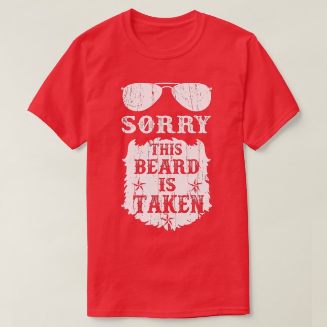 Mens Sorry, dass sein Bart wird Funny Bearded Man  T-Shirt (Design vorne)