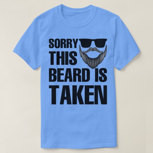 Mens Sorry, dieser Bart wird Shirt Funny Valenti g (Design vorne)