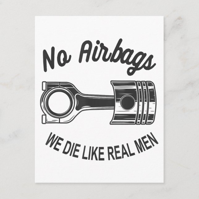 Mens Speed Racing Sportwagen Keine Airbags - Wir D Begleitkarte (Vorderseite)